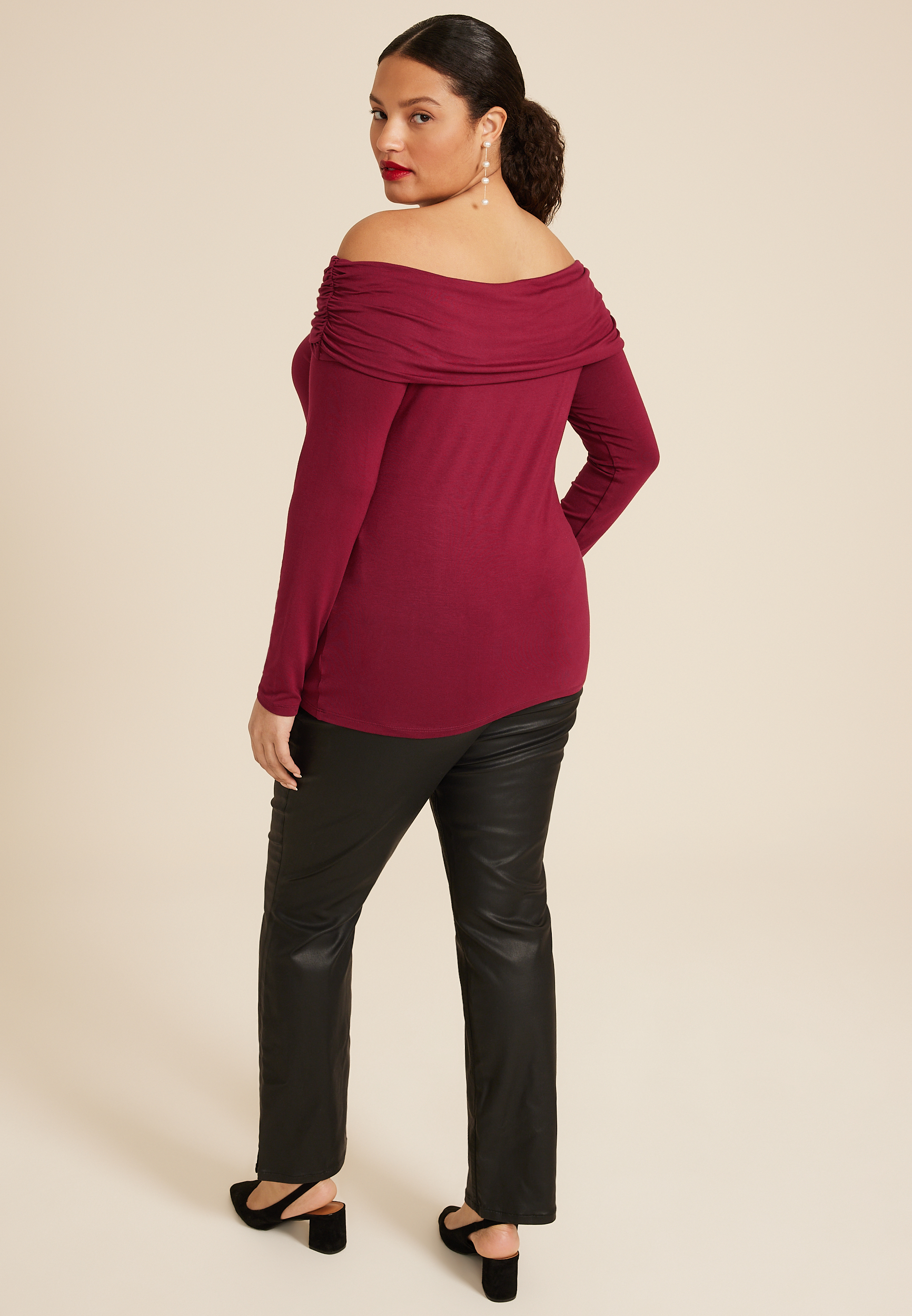 Plus Size Off The Shoulder Top, C830, large