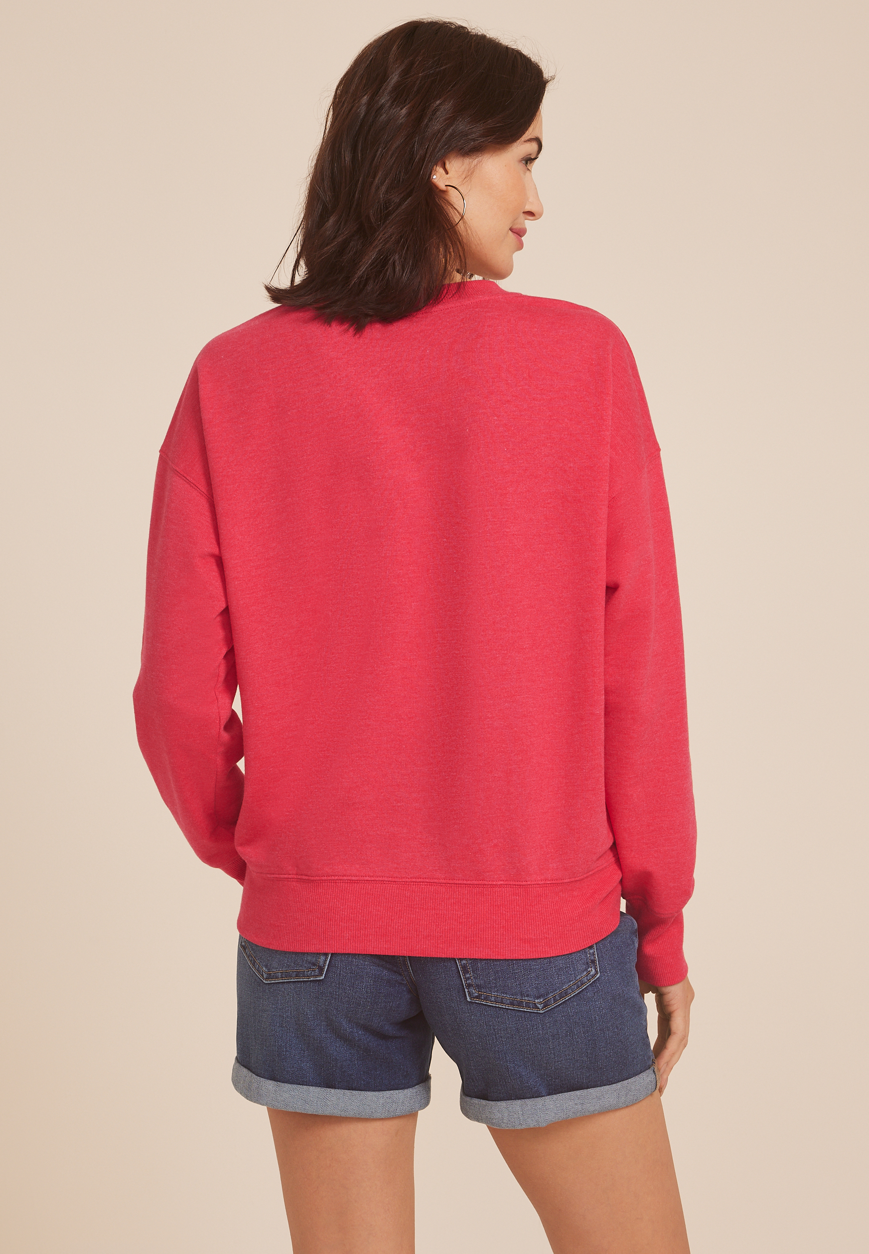 Americana Star Laser Cut Sweatshirt, C2946, large