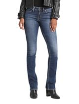 Silver Jeans Co.&reg; Dark Suki Curvy Mid Rise Slim Boot Jean, , small