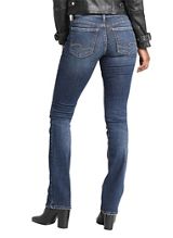 Silver Jeans Co.&reg; Dark Suki Curvy Mid Rise Slim Boot Jean, , small