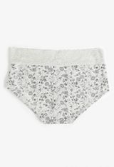 Simply Comfy Heathered Floral Printed Boybrief Panty, C1942, small