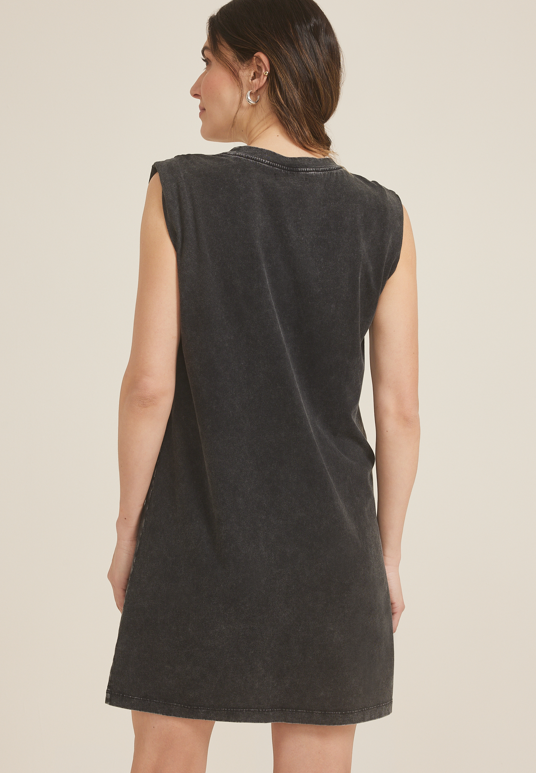 Rock And Roll Cap Sleeve Graphic T Shirt Dress, C2671, large