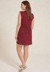 Graphic Cap Sleeve T Shirt Dress, C7153, small