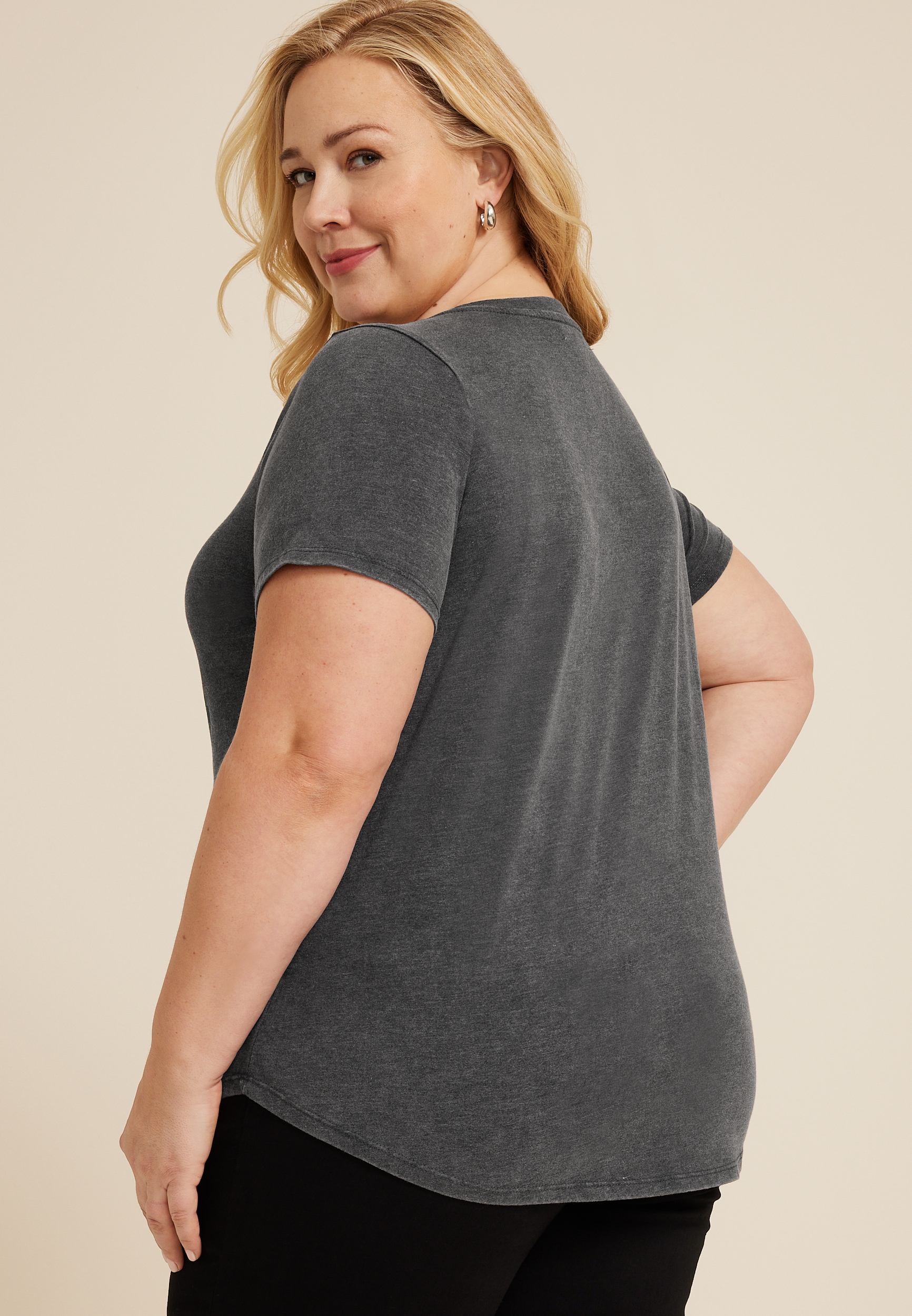 Plus Size Four Leaf Clover Classic Fit Graphic Tee, C125, large