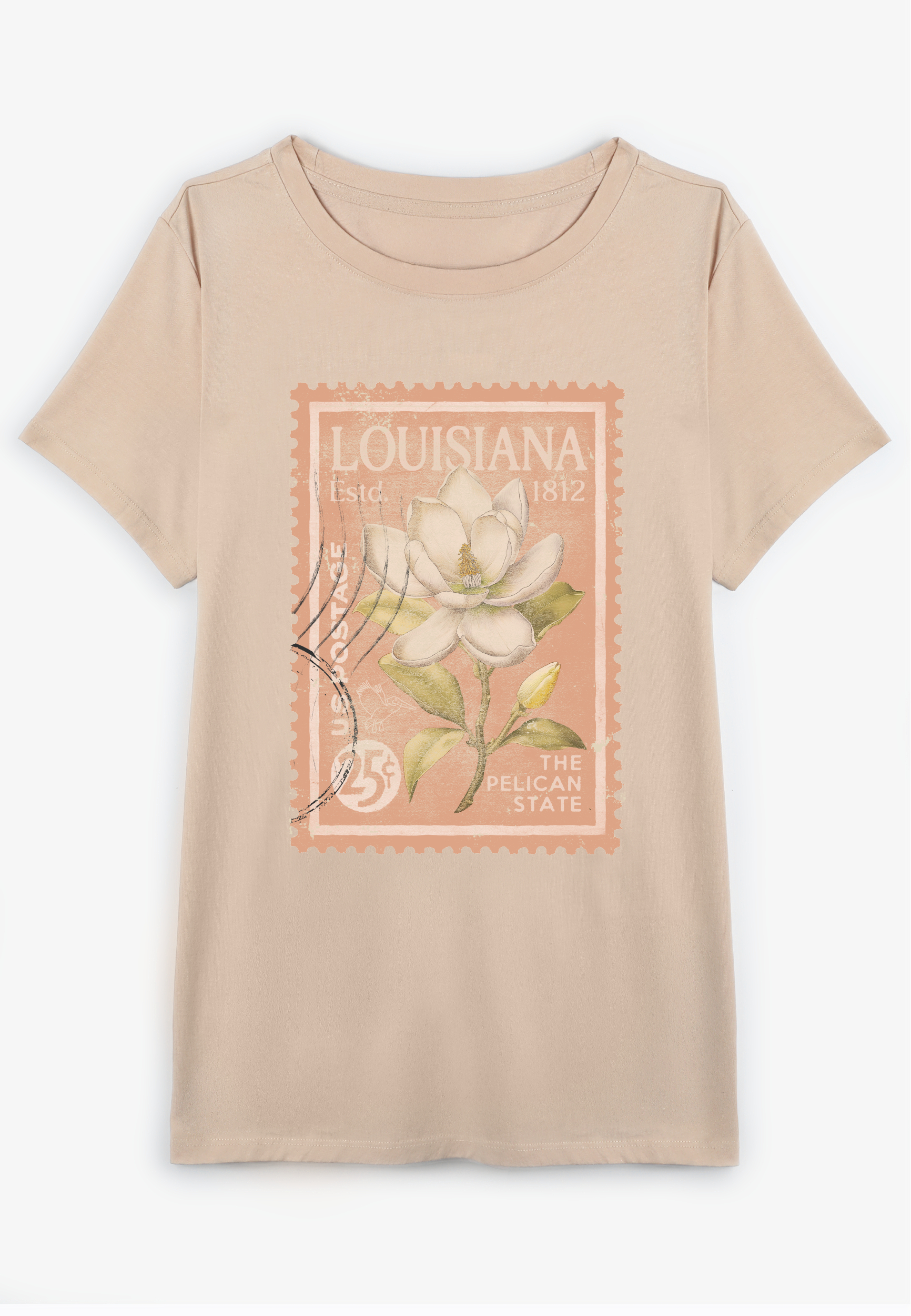 Plus Size State Stamp Classic Fit Graphic Tee