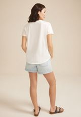 Beach Please Embroidered Sun Classic Fit Graphic Tee, C2789, small