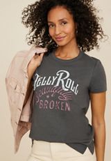 Jelly Roll Beautifully Broken Classic Fit Graphic Tee, PHANTOM BLACK, small