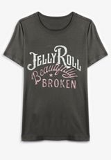 Plus Size Jelly Roll Beautifully Broken Classic Fit Graphic Tee, C1876, small