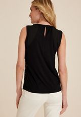 Embroidered Front Tank Top, , small