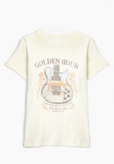 Plus Size Golden Hour Lakeside Music Festival Oversized Fit Graphic Tee, , small