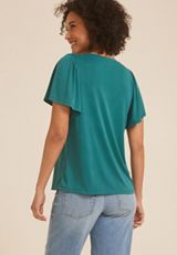 24/7 Charlotte Flutter Sleeve Tee, C9886, small