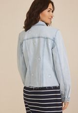 Americana Star Light Denim Jacket, C2806, small