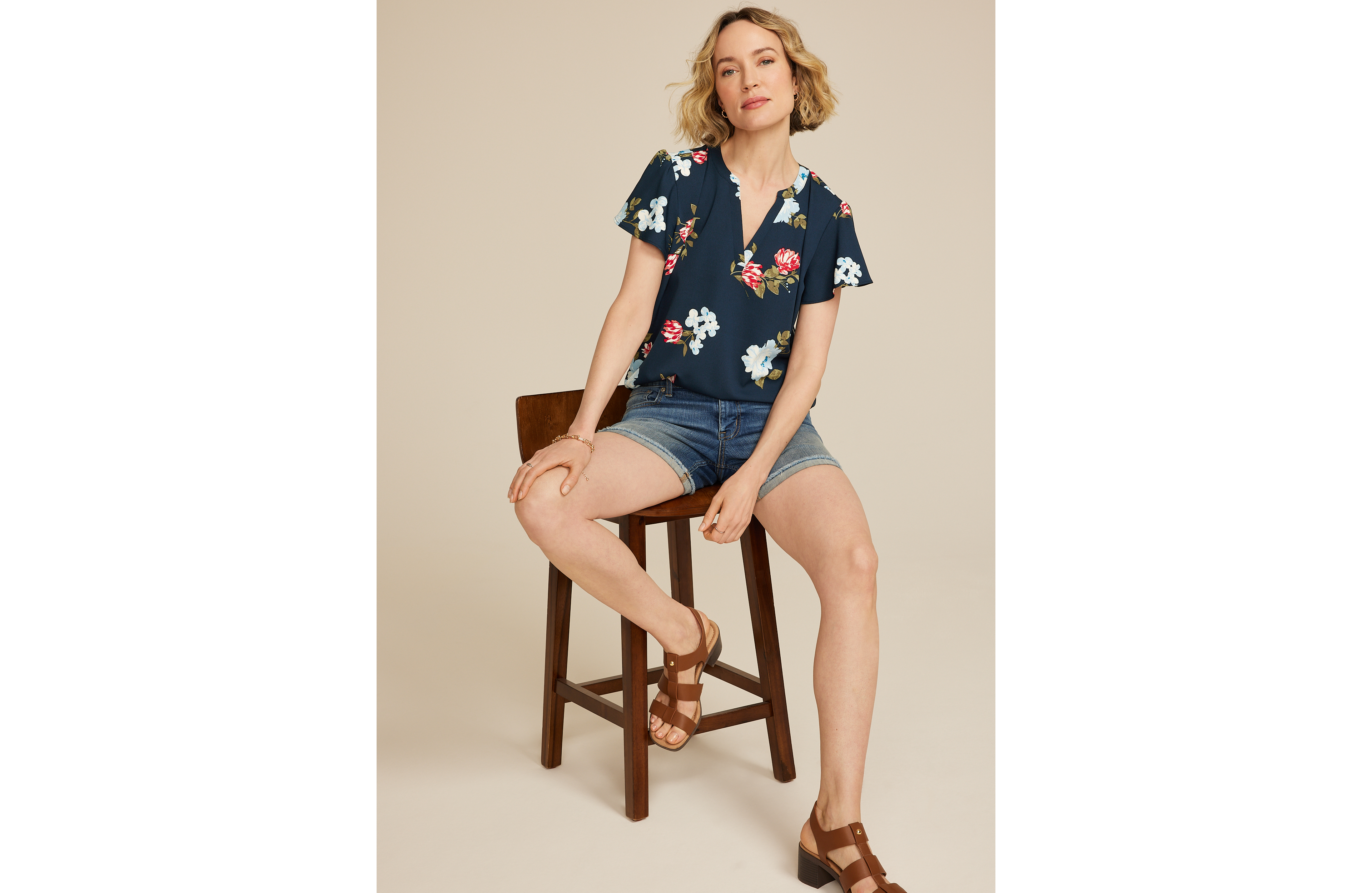 Atwood Flutter Sleeve Blouse