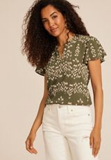 Atwood Flutter Sleeve Blouse, C2199, small