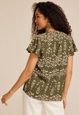 Atwood Flutter Sleeve Blouse, C2199, small