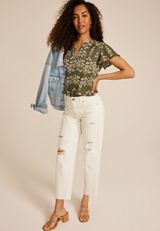 Atwood Flutter Sleeve Blouse, C2199, small