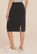 Cloud Scuba Knit High Rise Midi Skirt, C106, small