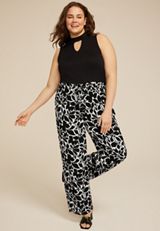 Plus Size Palazzo Wide Leg Pant, , small