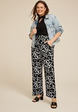 Plus Size Palazzo Wide Leg Pant, , small