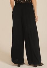 Tiered High Rise Palazzo Pant, , small