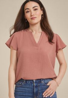 Leopard V Neck Blouse