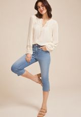 m jeans by maurices&trade; Cool Comfort Mid Rise Skinny Capri, C3337, small