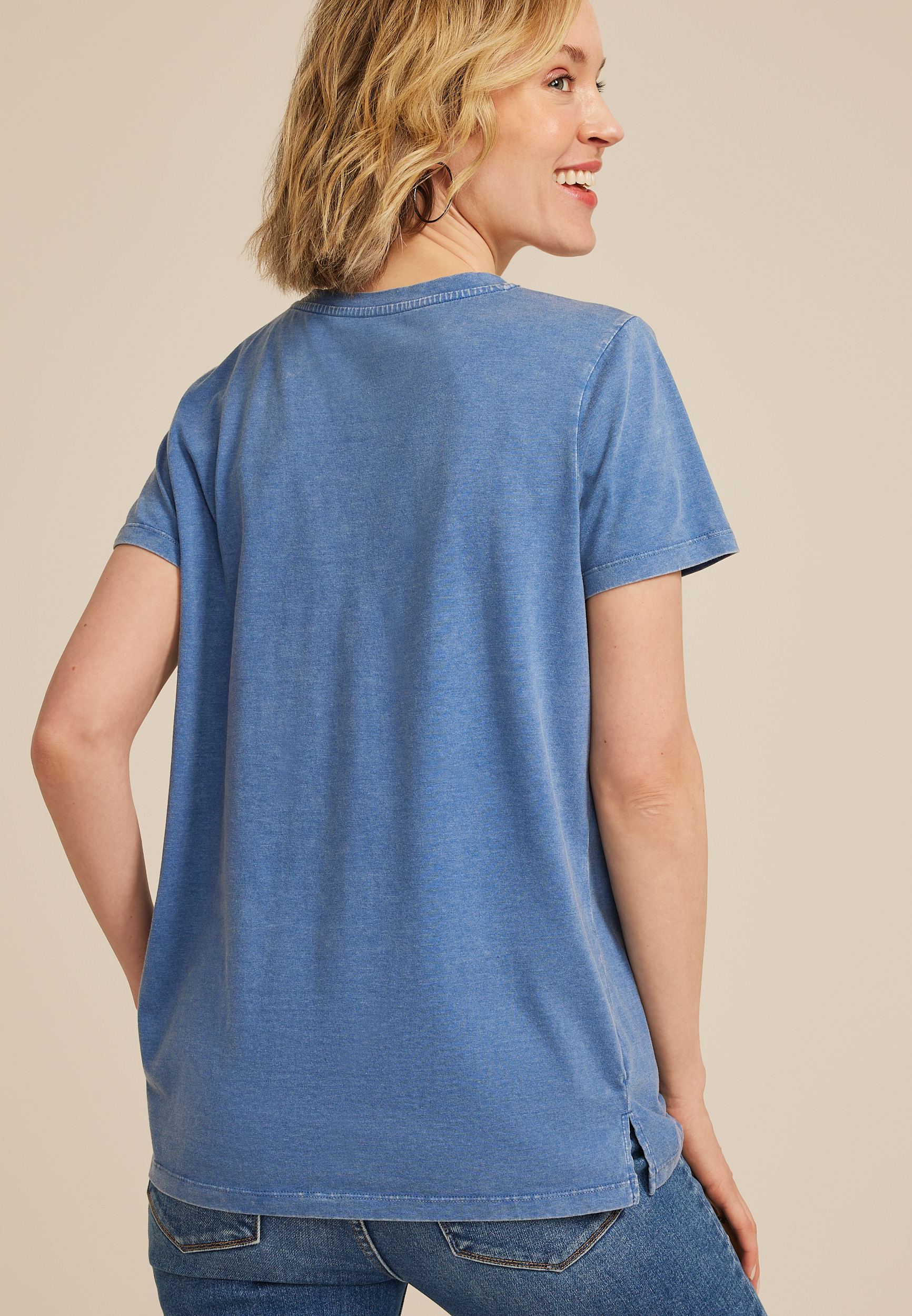 Sandlot Classic Fit Graphic Tee, WASHED NAVY, large