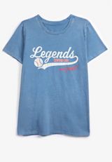 Sandlot Classic Fit Graphic Tee, WASHED NAVY, small
