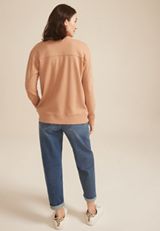 Button Front Cardigan, Tawny Brown, small