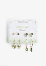 4 Pack Birthstone Earring Set, C708, small