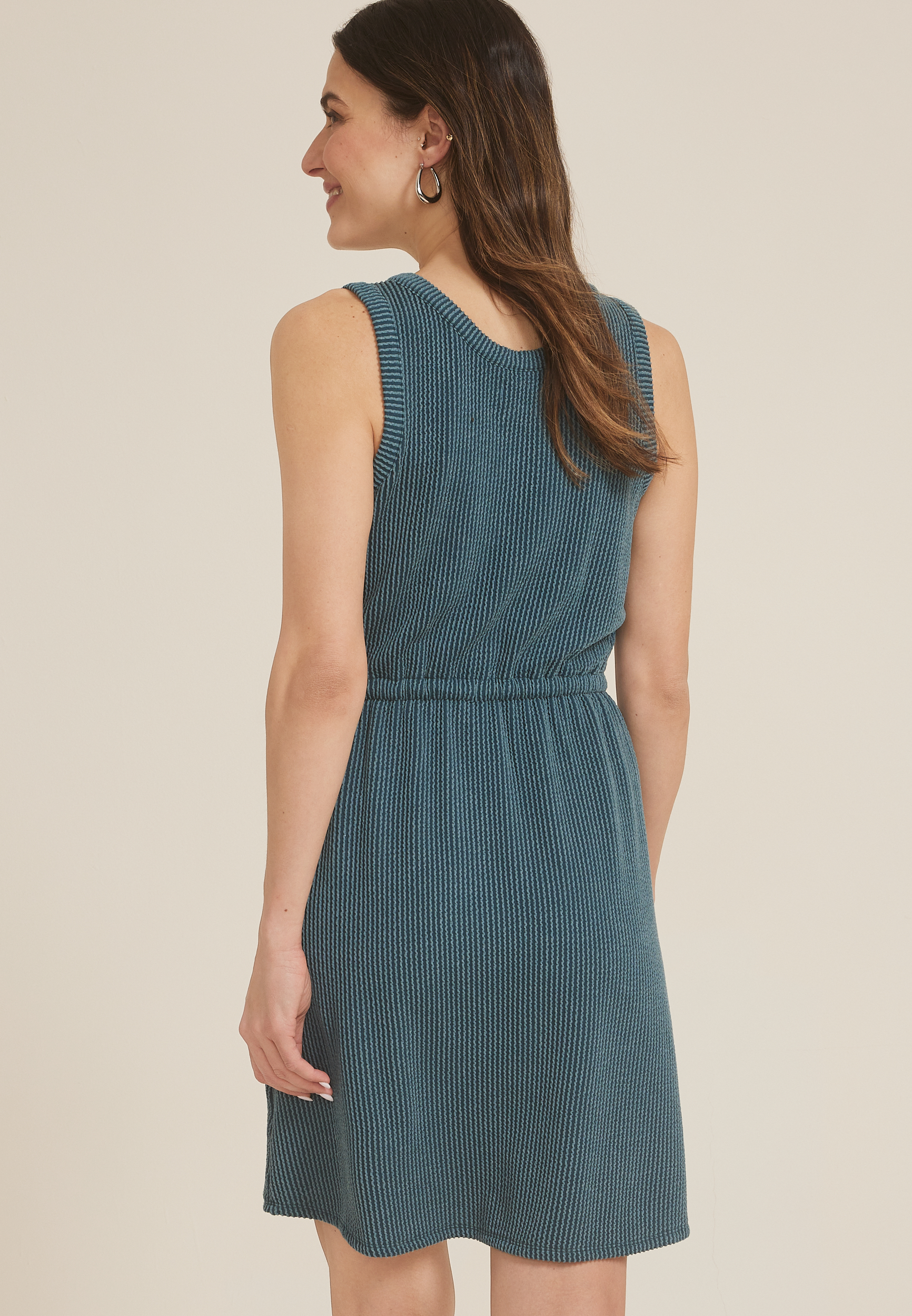 24/7 Bare Henley Wavy Rib Dress, C5977, large
