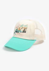 Living On Lake Time Trucker Hat, , small