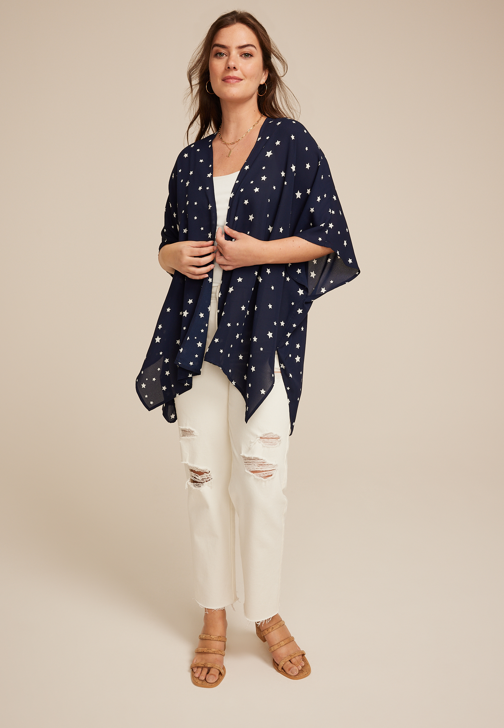 Americana Star Kimono, C9510, large