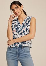 Atwood Double V Tank Top, OUTER SPACE COMBO, small