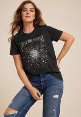Trust The Journey Celestial Relaxed Fit Graphic Tee, , small