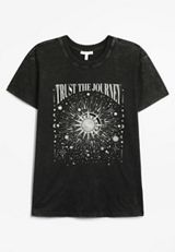 Trust The Journey Celestial Relaxed Fit Graphic Tee, , small