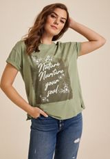 Let Nature Nurture Your Soul Relaxed Fit Graphic Tee, , small