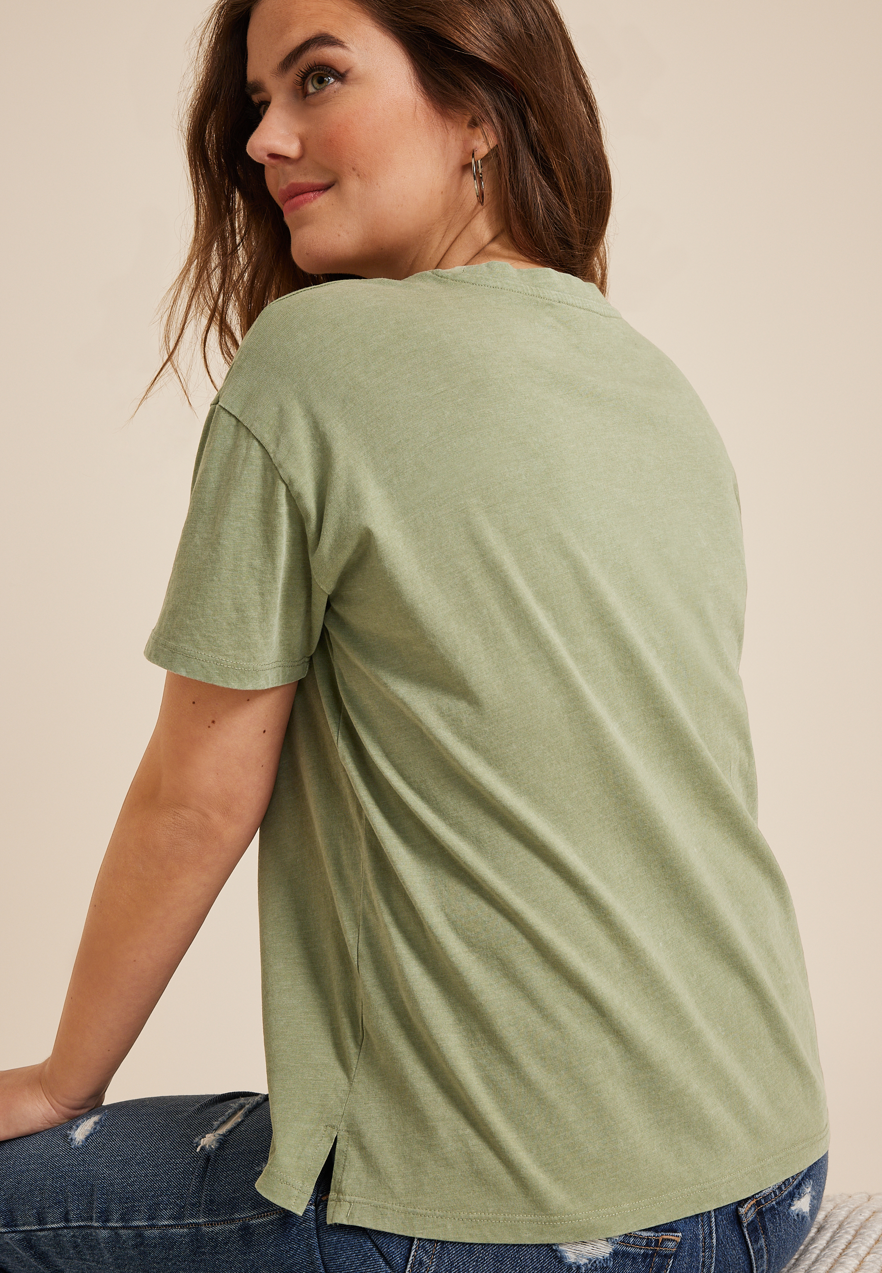 Let Nature Nurture Your Soul Relaxed Fit Graphic Tee, , large
