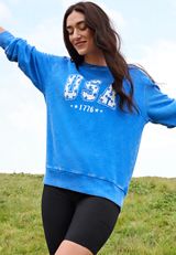 Americana Corded Crew Neck Sweatshirt, C9868, small