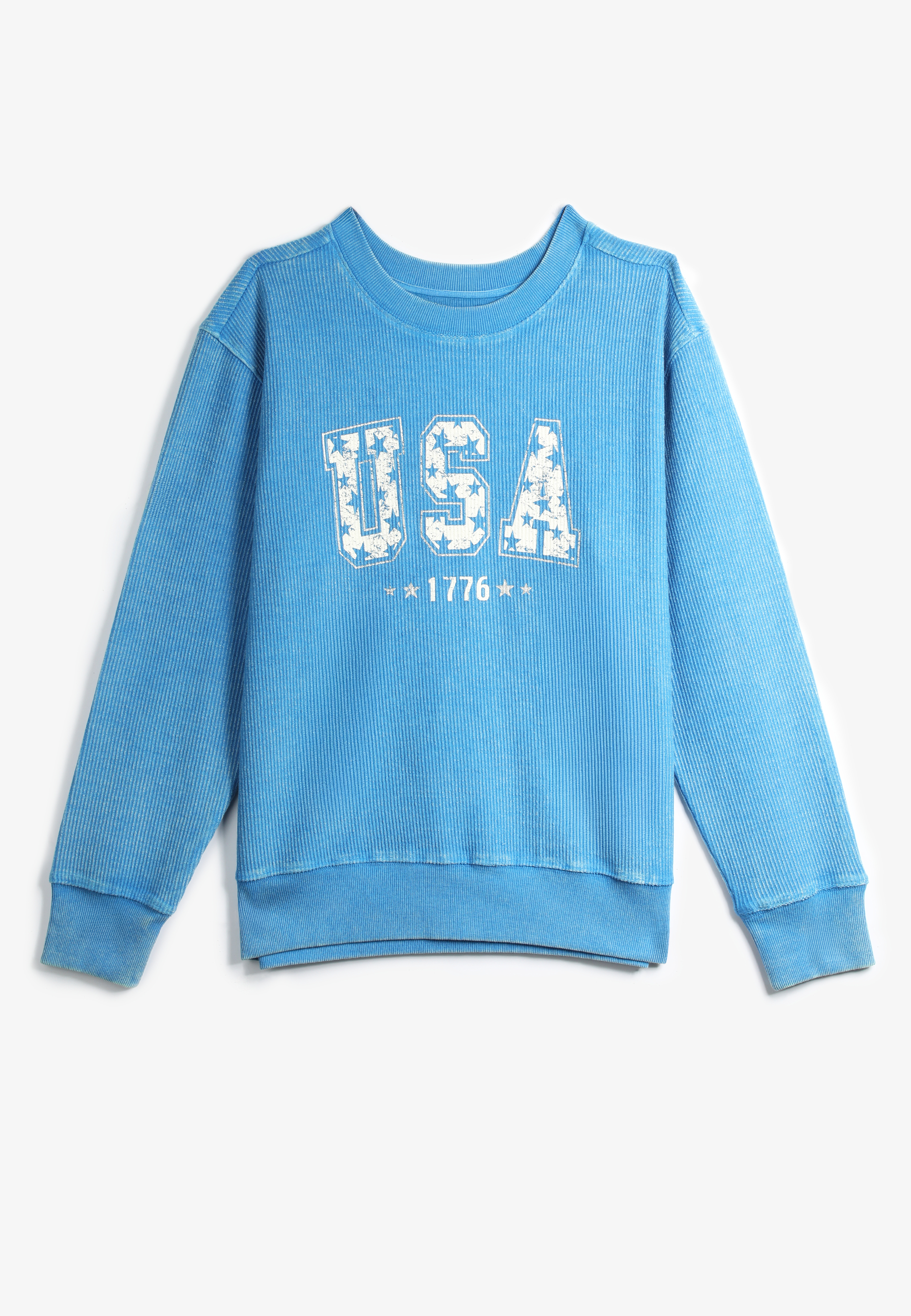 Americana Corded Crew Neck Sweatshirt, C9868, large