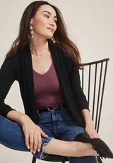 Pointelle Shawl Collar Cardigan, C106, small
