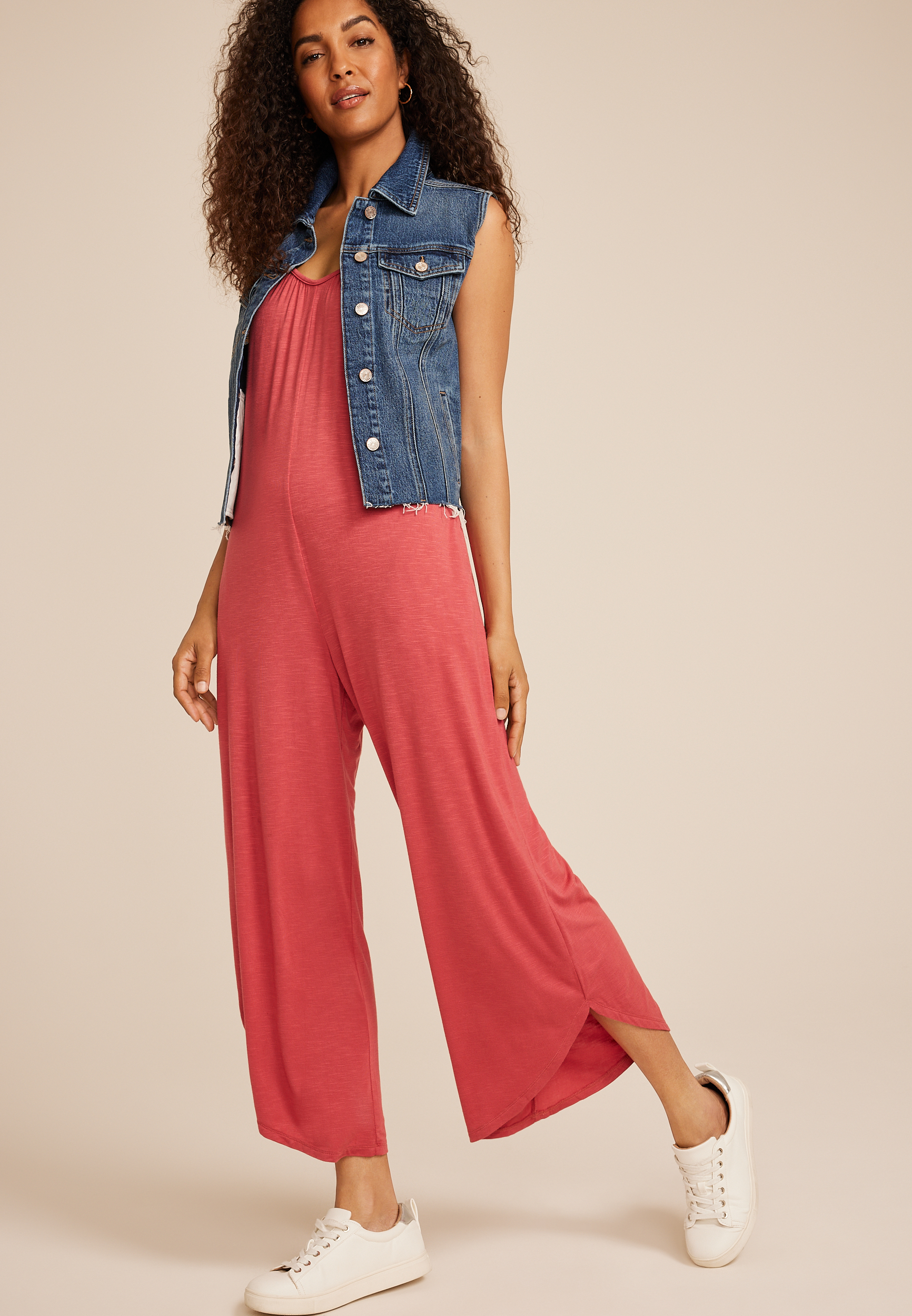 24/7 Bare Waistless Knit Jumpsuit