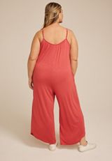 Plus Size 24/7 Bare Waistless Knit Jumpsuit, C9200, small