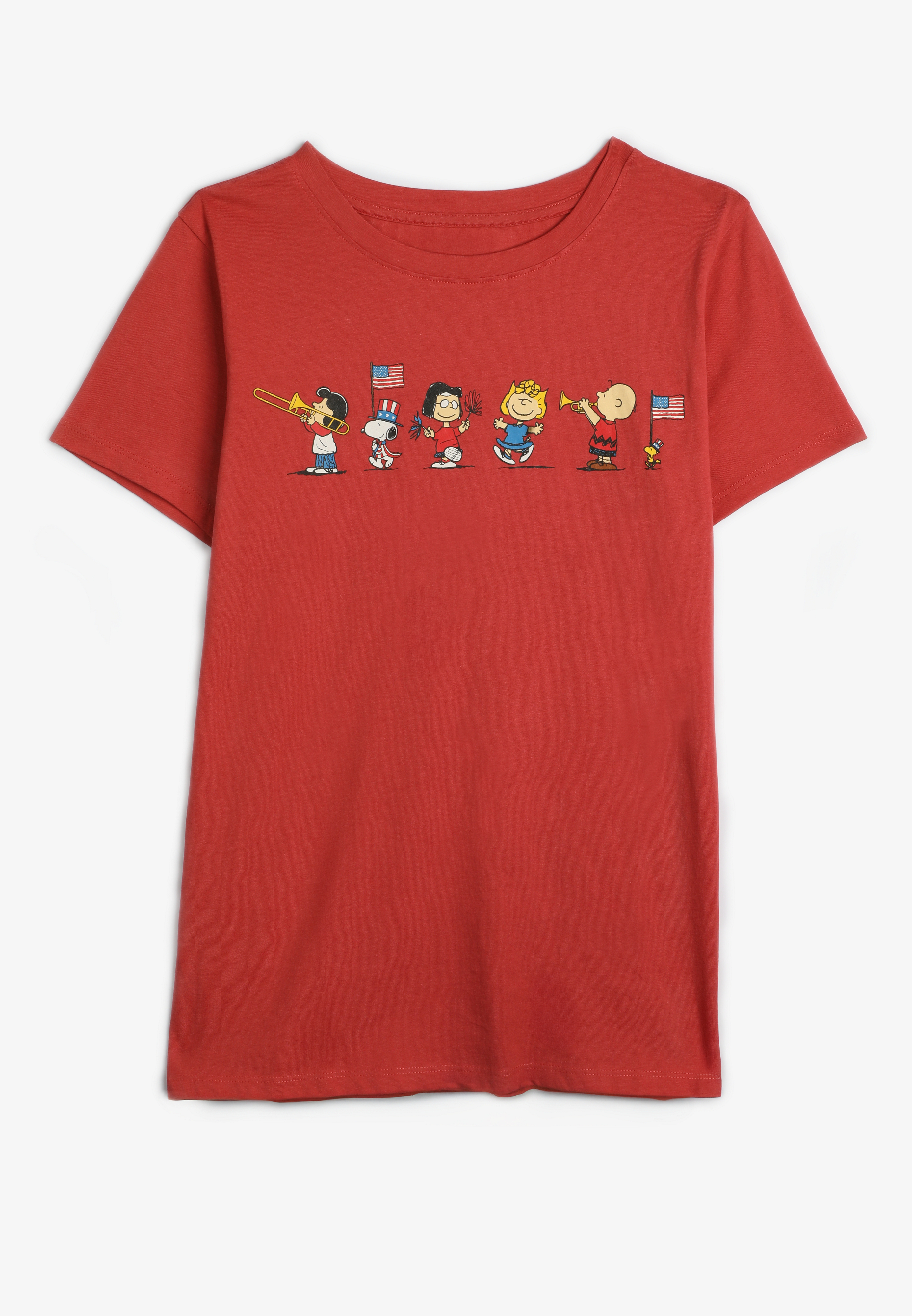 Plus Size Peanuts Americana Classic Fit Graphic Tee, C9200, large