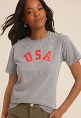 Americana USA Classic Fit Graphic Tee, C829, small