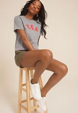 Americana USA Classic Fit Graphic Tee, C829, small