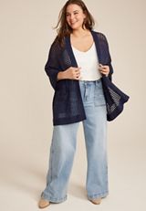 Plus Size Americana Star Dolman Cardigan, C1919, small