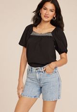 m jeans by maurices&trade; High Rise Elastic Waist 6in Short, , small