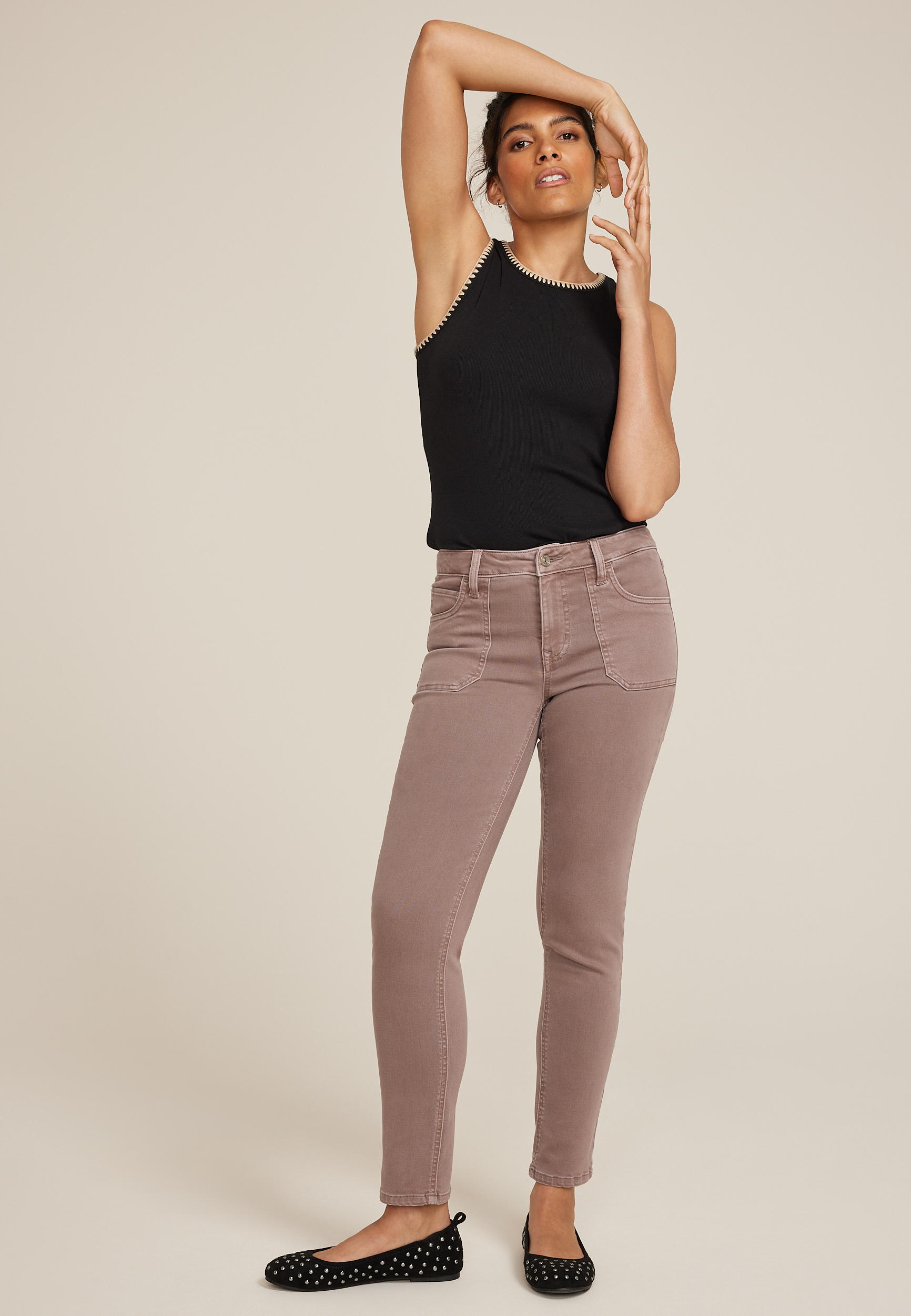 m jeans by maurices™ Slim Straight Ankle High Rise Jean
