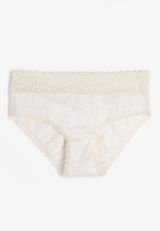 Simply Comfy Cotton Heathered Hipster Panty, LIGHT OATMEAL HEATHER, small